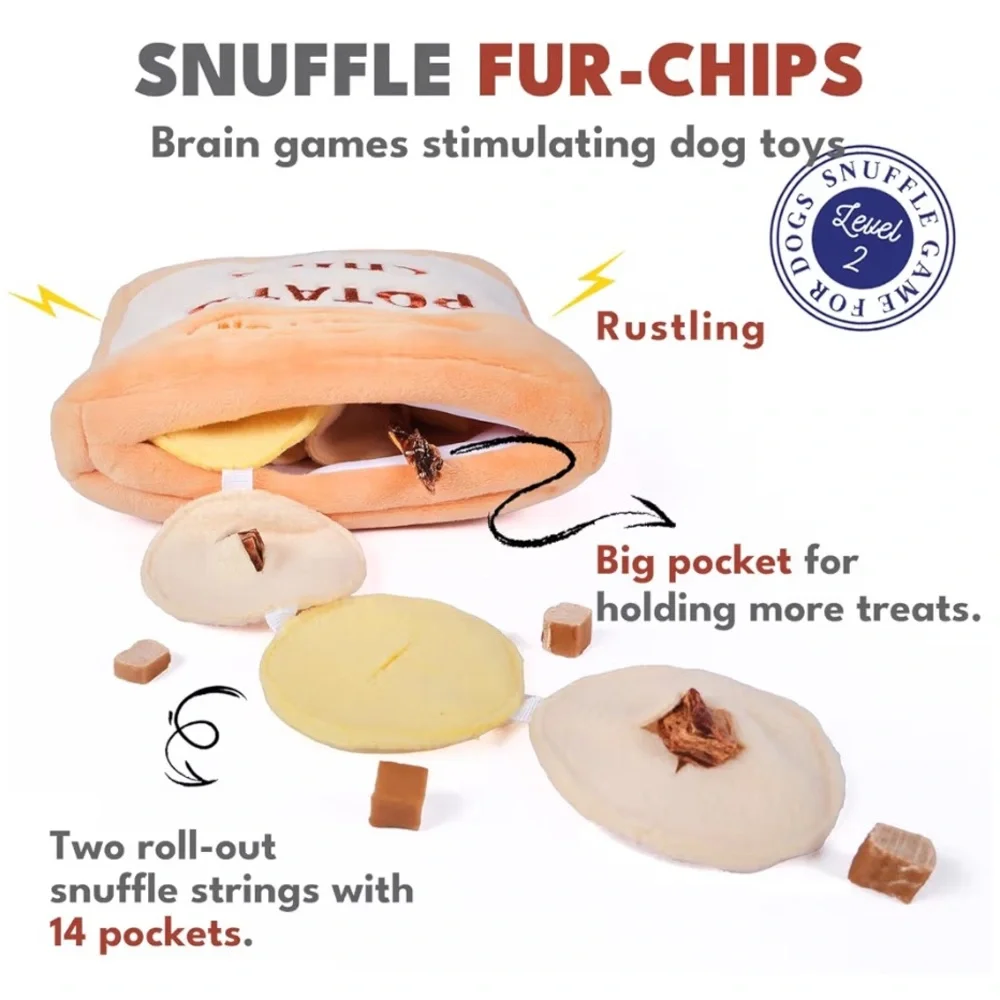 BRAND NEW Potato Chips Dog Nose Work Toy